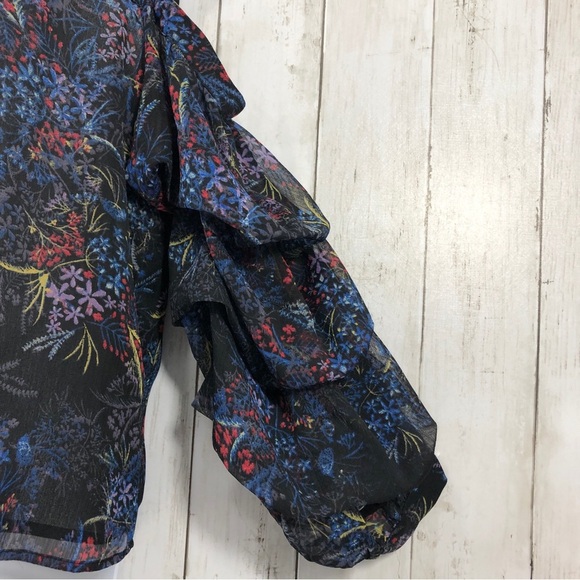 H&M Tiered Ballon Sleeves Off Shoulder Blouse 6 - Picture 2 of 10